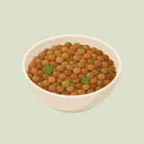 Linsen, gekocht