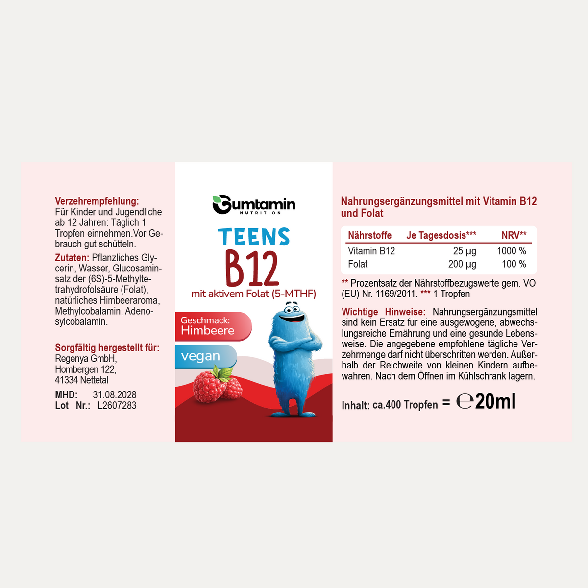 Vitamin B12 Tropfen Teens