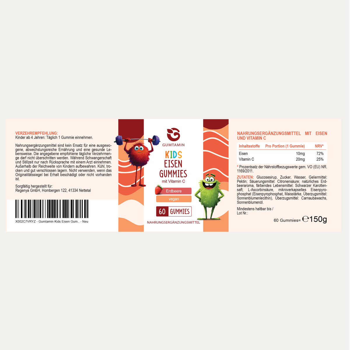 Eisen Gummies Kinder
