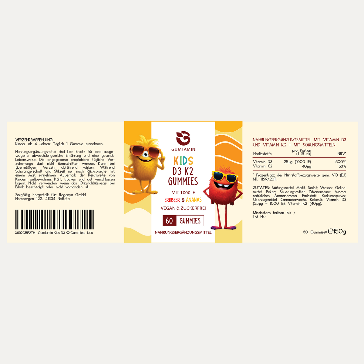 Vitamin D3 K2 Gummies Kinder