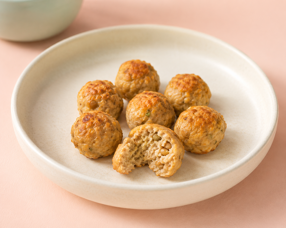 Hähnchen-Linsen-Bällchen