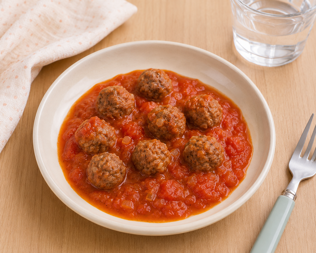 Rinderhackbällchen in Tomatensauce