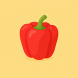 Paprika, rot, roh