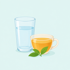 Wasser & ungesüßter Tee